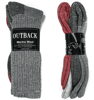 #9-790 Famous Maker Medium-Weight Wool Boot Socks - $2.50 per 2 pair pack (30 Packs) image