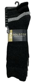 #9-GT-4812 Famous Maker Dress Crew Socks - $5.00 per 7 pair pack (16 Packs) image