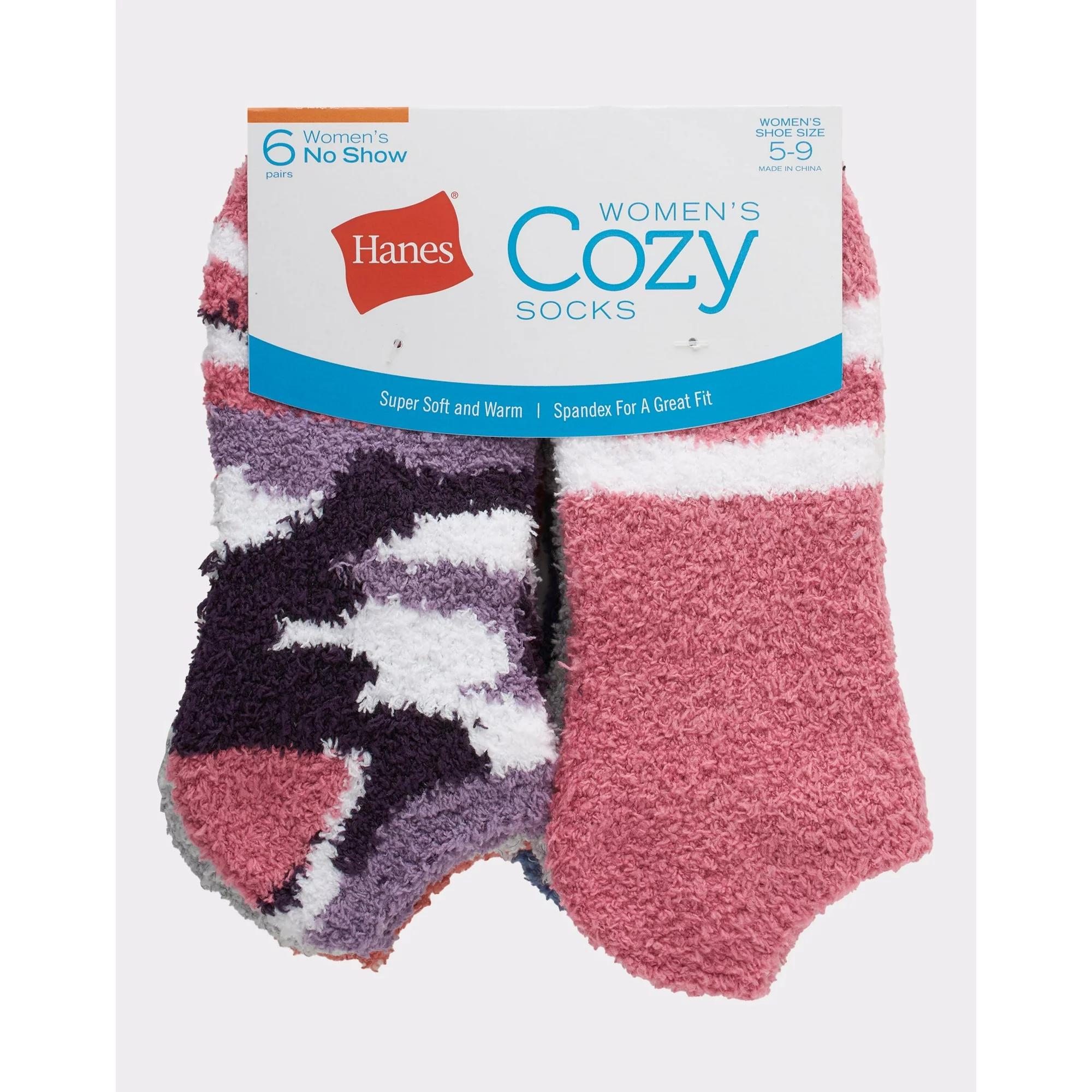 #6-H-4158 Women's 'Hanes' Cozy Socks - $1.50 Per 6 Pair Pack (18 Packs) image