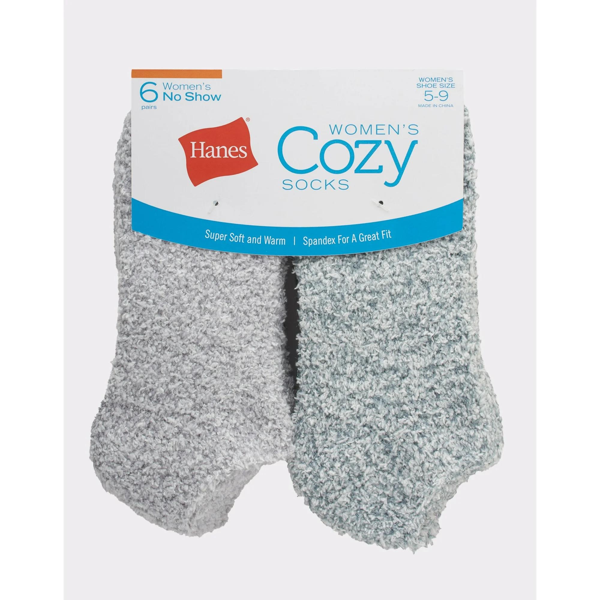 #6-H-4161 Women's 'Hanes' Cozy Socks - $1.50 Per 6 Pair Pack (18 Packs) image
