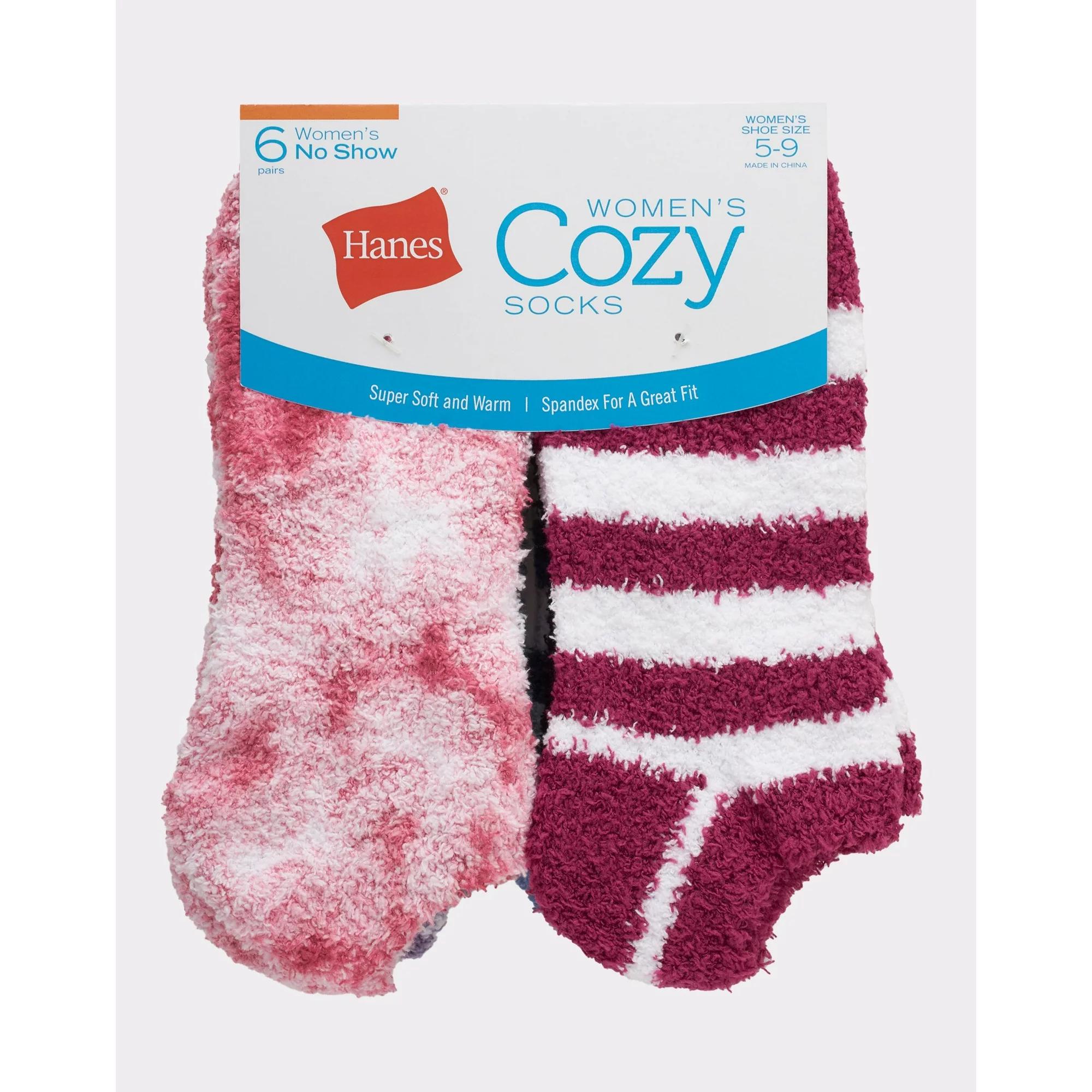 #6-H-4154 Women's 'Hanes' Cozy Socks - $1.50 Per 6 Pair Pack (18 Packs) image