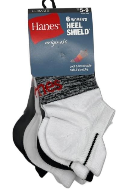 #6-H-1431 Women's 'Hanes' Ankle Socks - $2.40 Per 6 Pair Pack (18 Packs) image