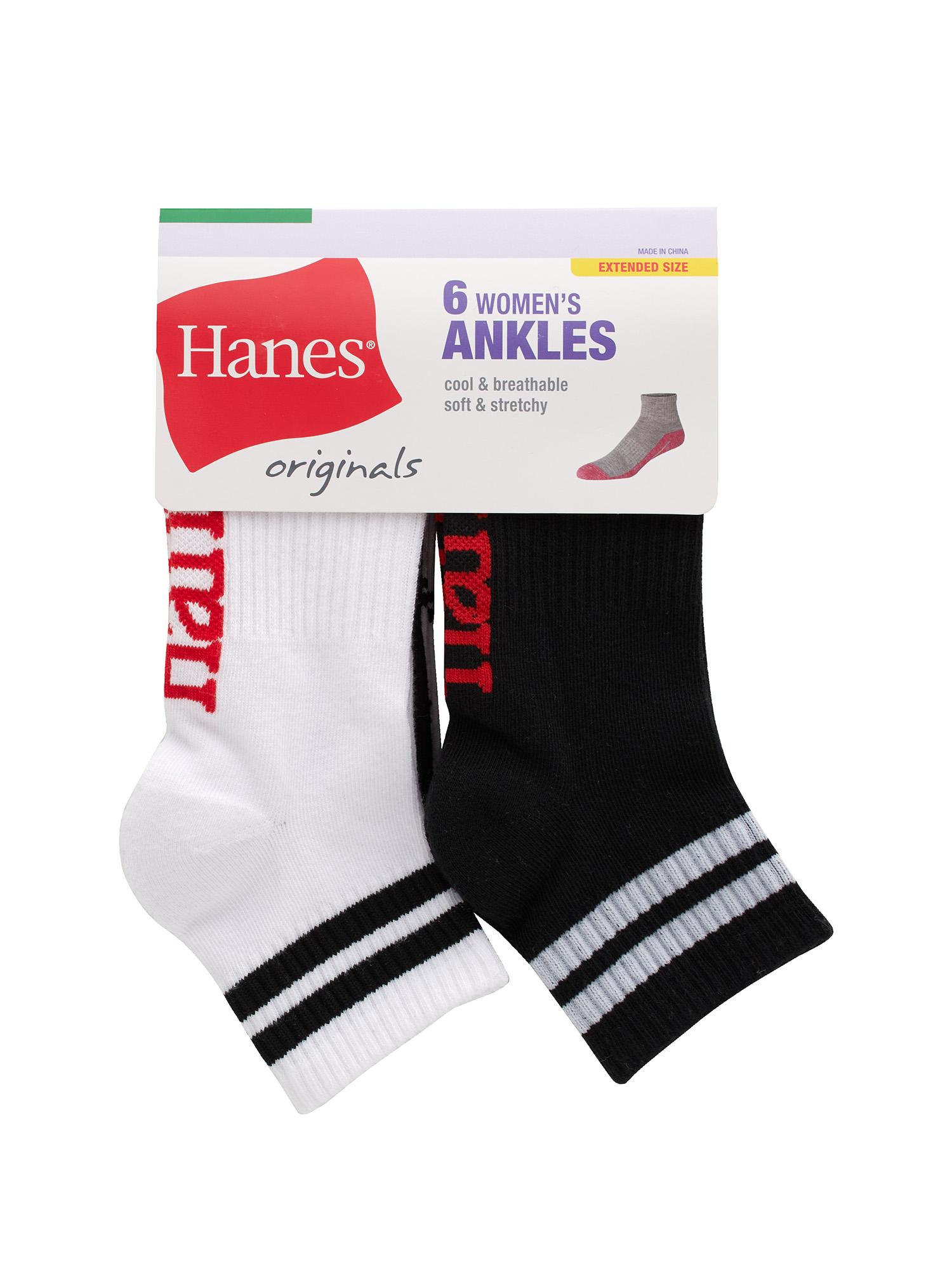 #6-H-4502 Women's 'Hanes' Ankle Socks - $2.25 Per 6 Pair Pack (14 Packs) image