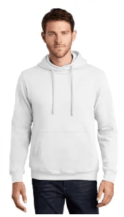 #7M-715-PC-W 'Port & Company' Pullover Hoods White Only - $3.00 each (24 Pieces) image