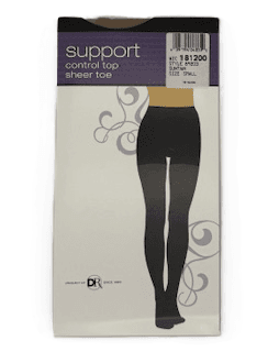 #6-2236 Women's Control Top Pantyhose - $1.25 Per Pack (12 Packs) image