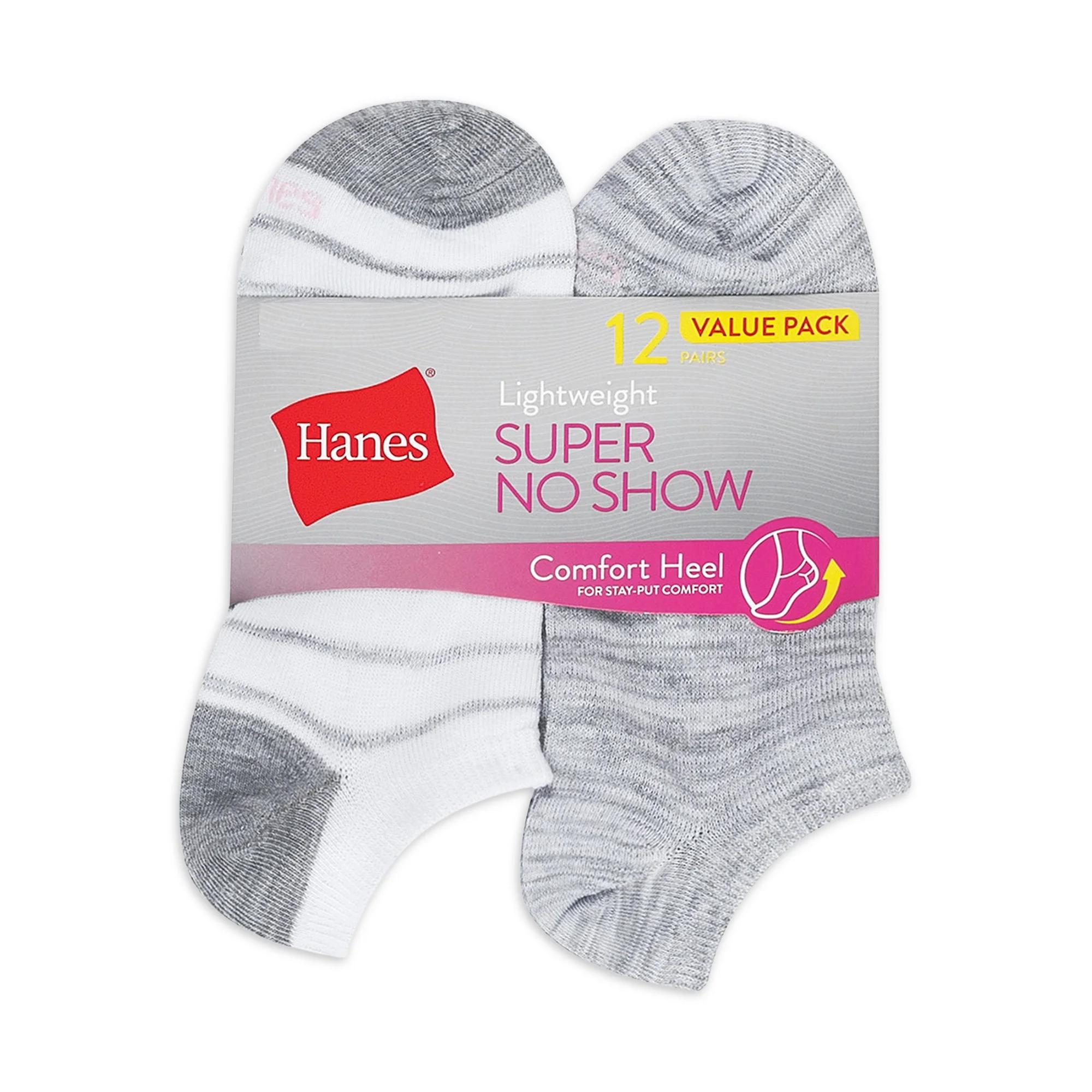 #6-H-4869 Women's 'Hanes' Super No Show Socks - $4.00 Per 12 Pair Pack (6 Packs) image