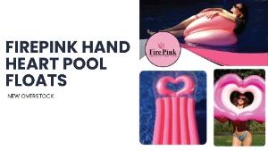 FirePink Hand Heart Pool Floats | New Overstock Manifested Load