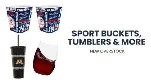 Sports Tumblers, Buckets & More | New Overstock Manifested Load