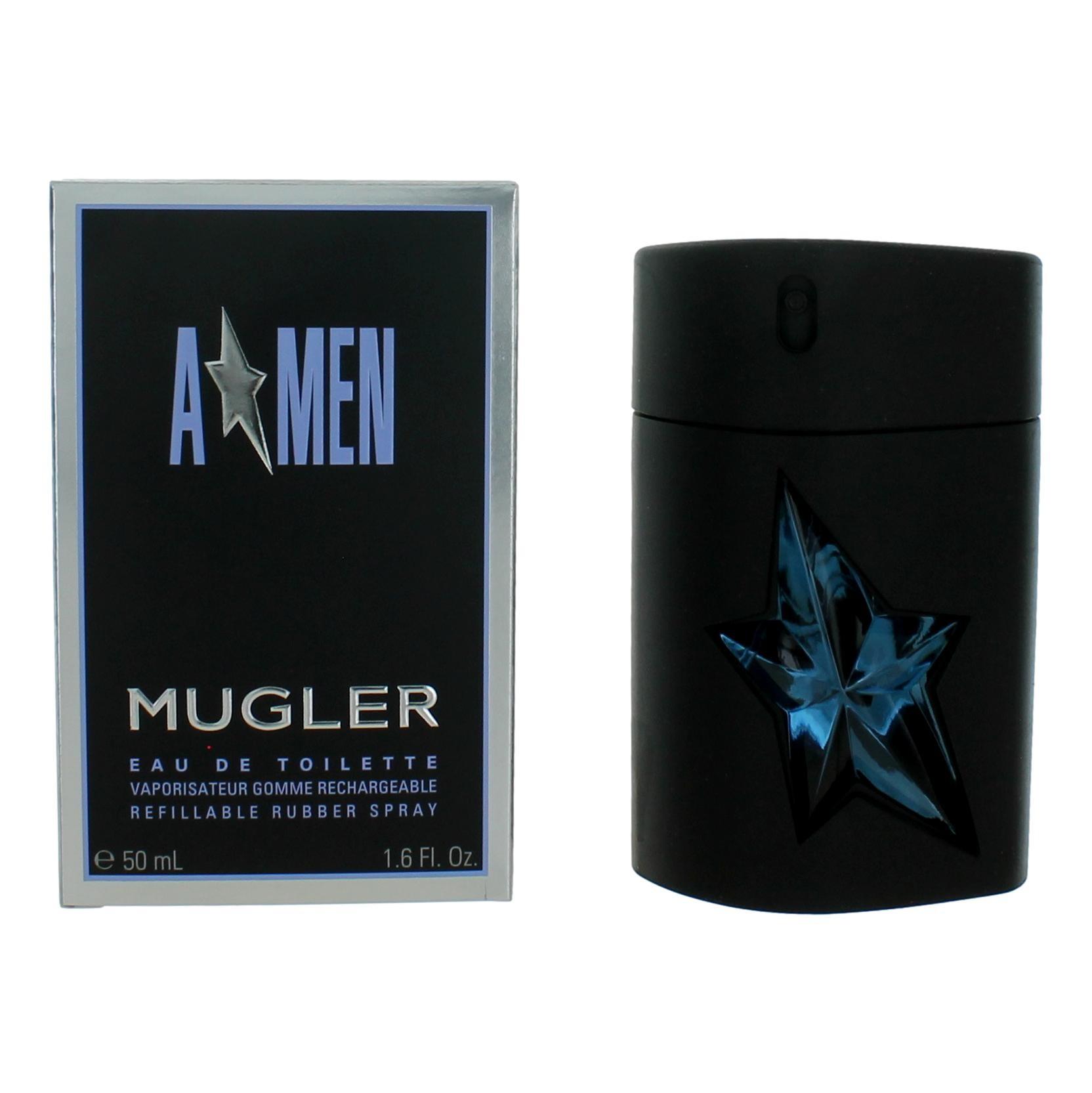 Angel by Thierry Mugler, (A*men) 1.6 oz Eau De Toilette Refillable Rubber Spray for Men image