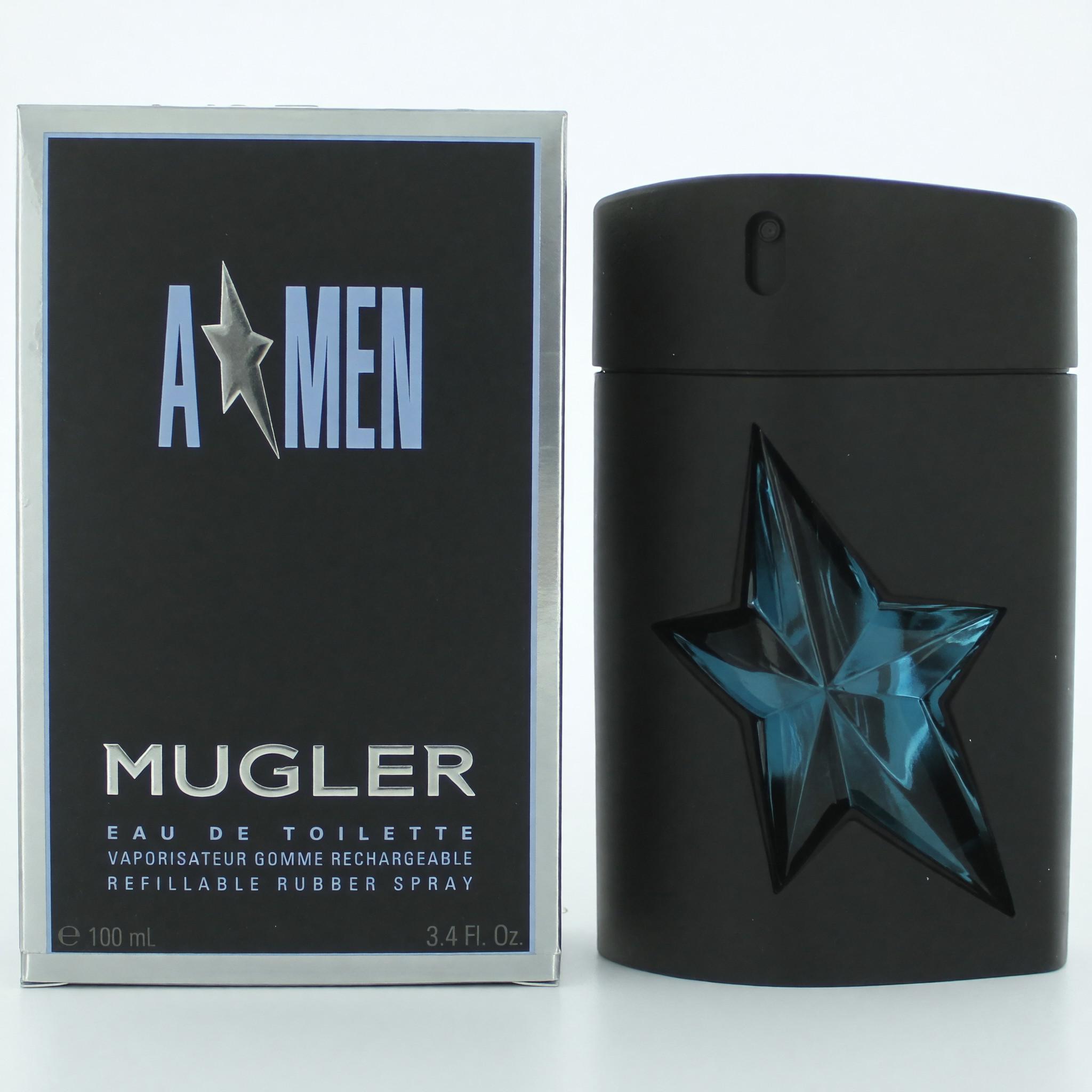 Angel by Thierry Mugler, (A*men) 3.4 oz Eau De Toilette Refillable Rubber Spray for Men image