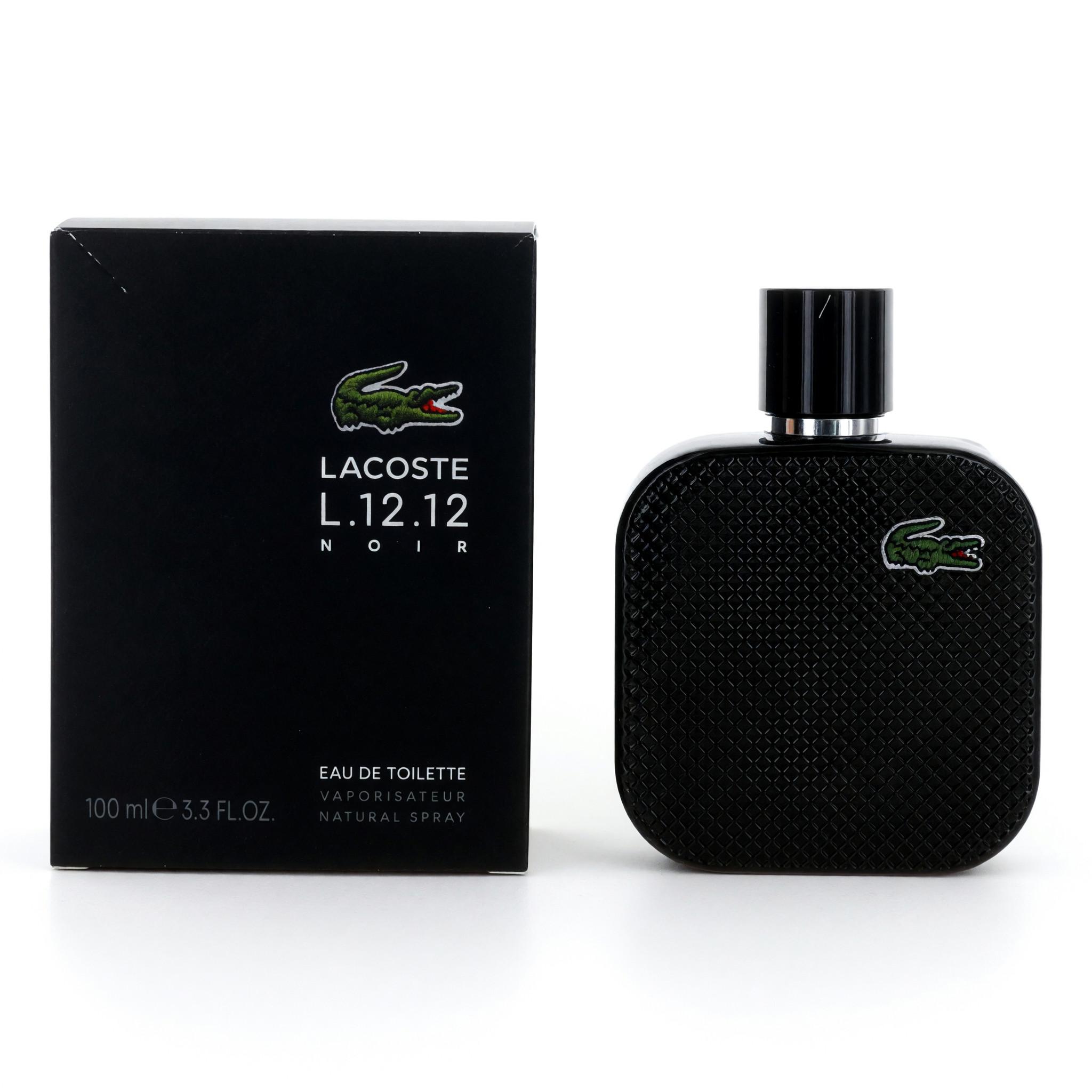 Lacose L. 12.12 Black Noir by Lacoste, 3.3 oz Eau de Toilette Spray for Men image