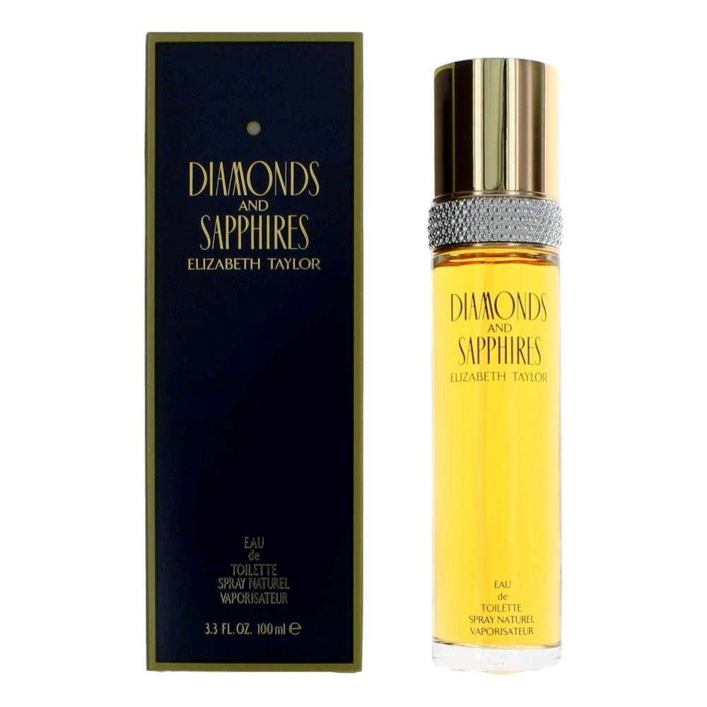 Diamonds & Sapphires by Elizabeth Taylor, 3.3 oz Eau De Toilette Spray for Women image