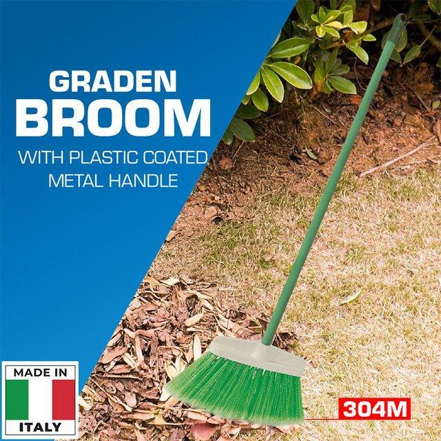 304M_"GARDEN" BROOM WITH
PLASTIC COATED METAL HANDLE-20 image