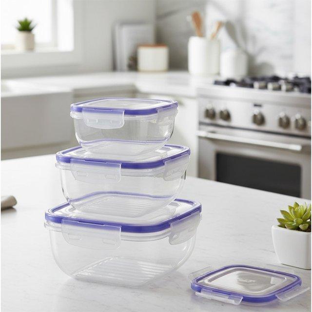 CH86944_AIRTIGHT SQUARE STORAGE CONTAINER SET 3 PCS (30.4+50.7+81.2 OZ) (STD) - 12 image