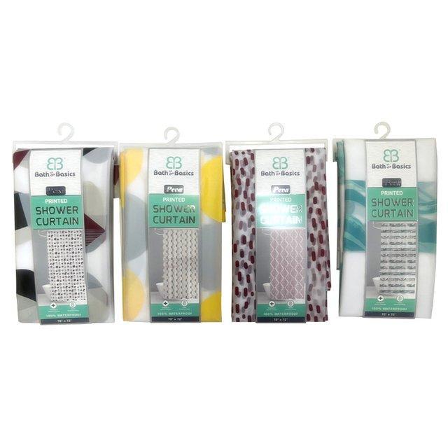 CV76759_PRINTED PEVA SHOWER CURTAIN - 24 image