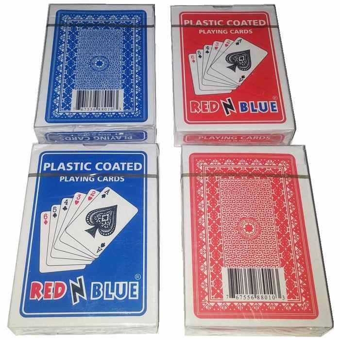 RED N BLUE POKER PLAYING CARDS