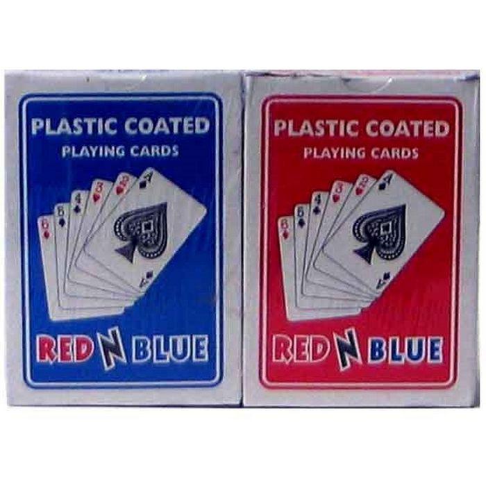 2-pk RED N BLUE PLAYING CARDS