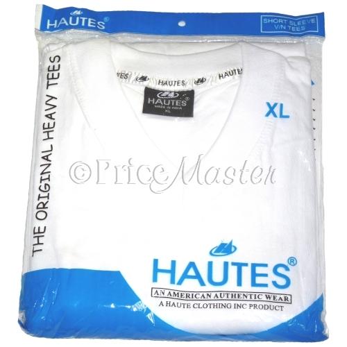 Tshirts V-Neck White 1X Extra Large Short Sleeve image