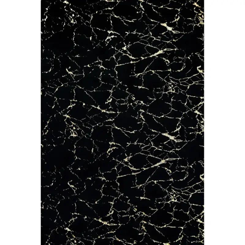 Rabbit Black/Gold Rug