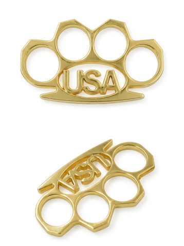 Heavy Duty Gold USA Buckle Knuckle & Paperweight SE-1403GD