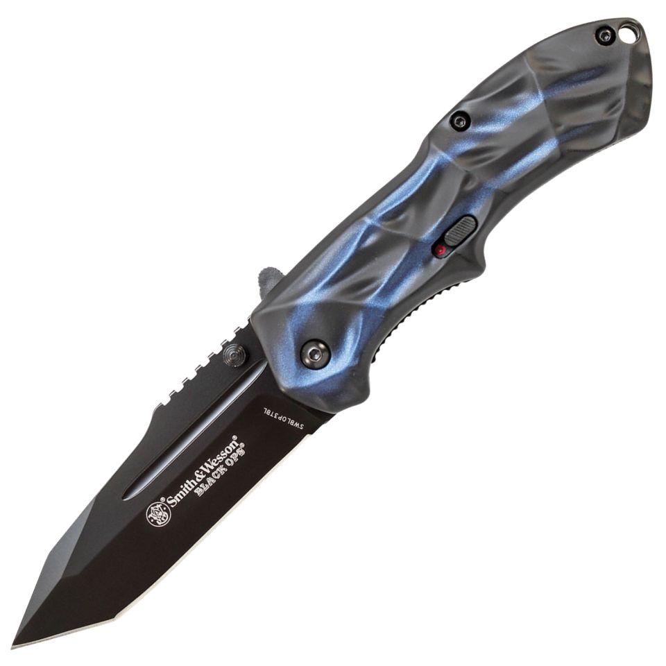 Smith & Wesson® Black Ops Mini M.A.G.I.C.® Assisted Opening Tanto Folding Knife image