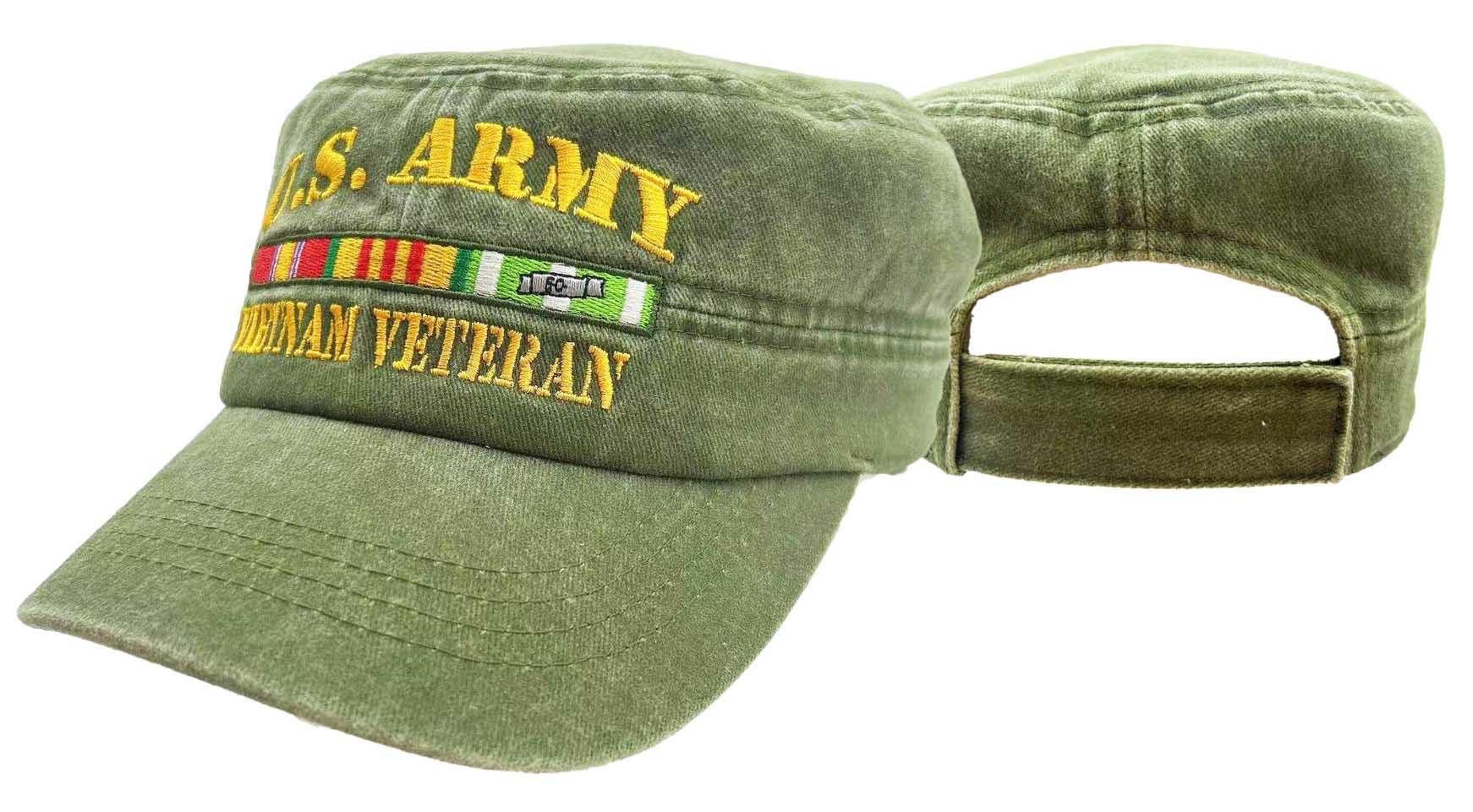 CAP787A** US ARMY Vietnam Vet Patrol Hat OD Color. image