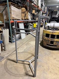 ROUNDERS 36" TRIPOD Round Clothing Racks GRAY Used Clothing Store Fixtures image