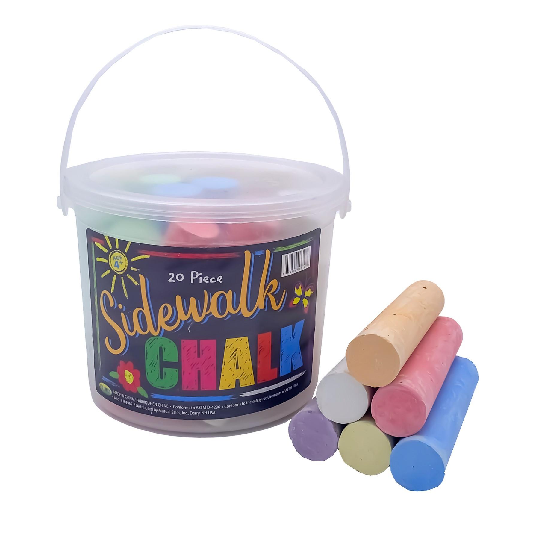 20pc Fun Mania® Sidewalk Chalk Tub