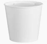 Bucket 2-1/2 Quart Paper, Double Coated, Plain *USA* 25-200 image