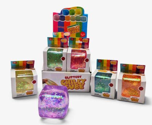 Glittery Chilly Cube Squishy 2.5″Assorted (22058) image