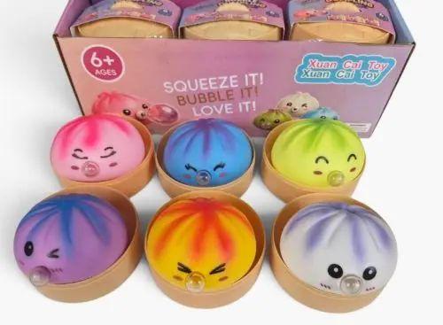 NEW Rainbow Mystery Air Filled Bubble Dumpling (22085C) FULL CASE OF 12 DISPLAYS image