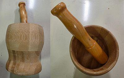BAMBOO MORTAR & PESTLE (SMALL) image