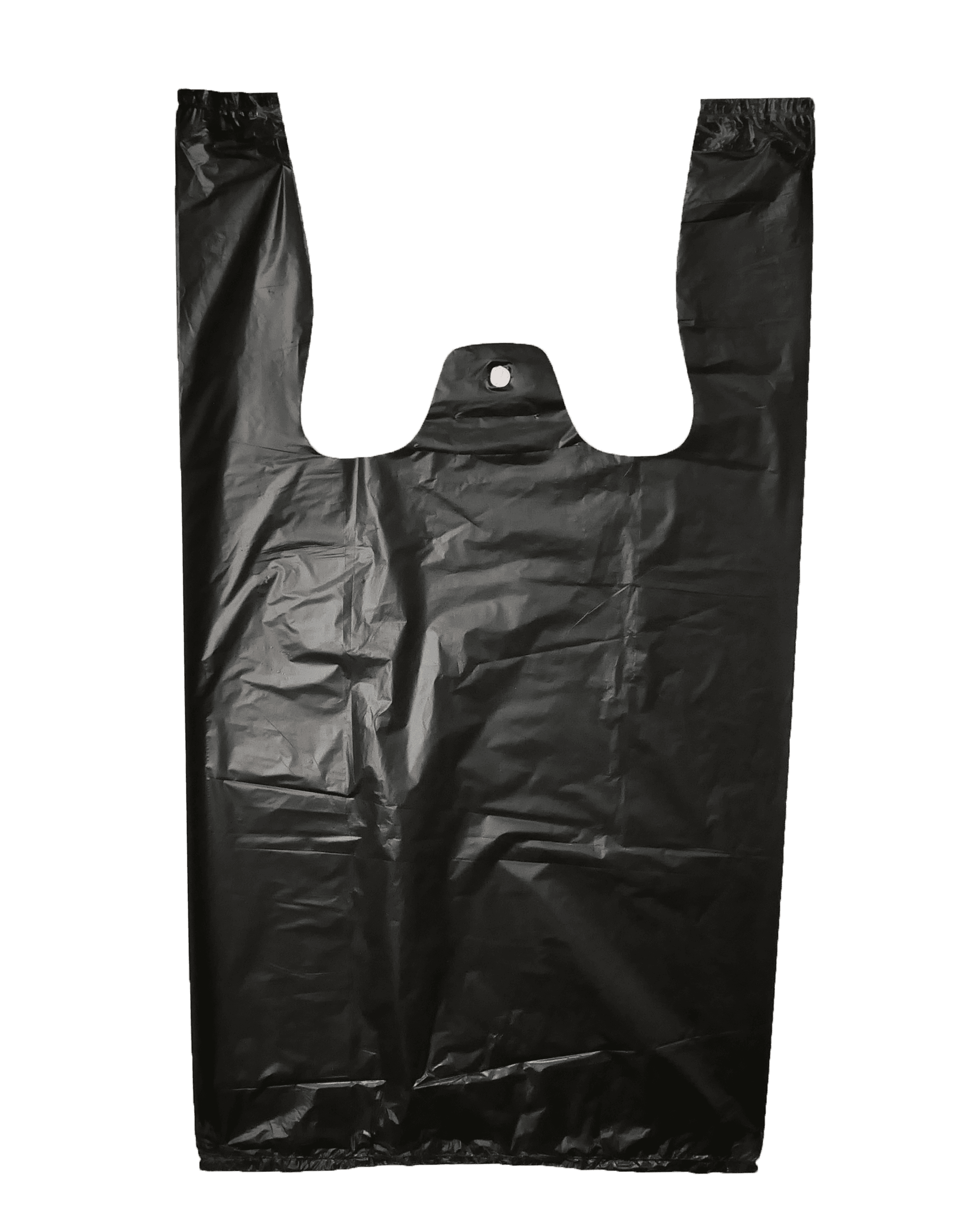 Black 1/8 Medium Plastic Bags/T-sack image