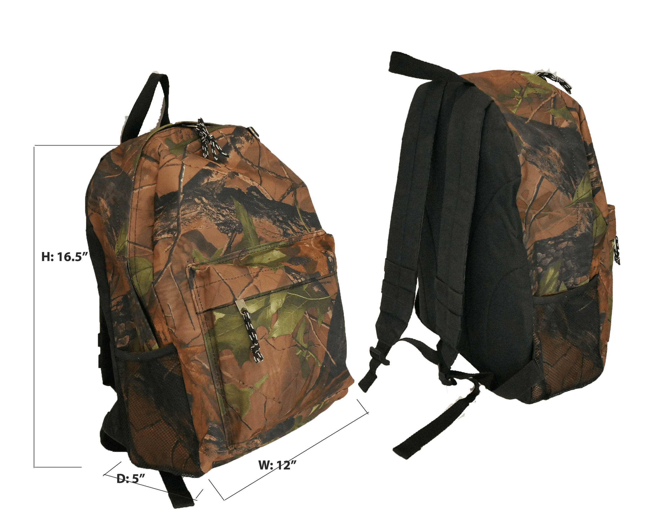 Lightweight Tree Camo Backpack/School Bag image