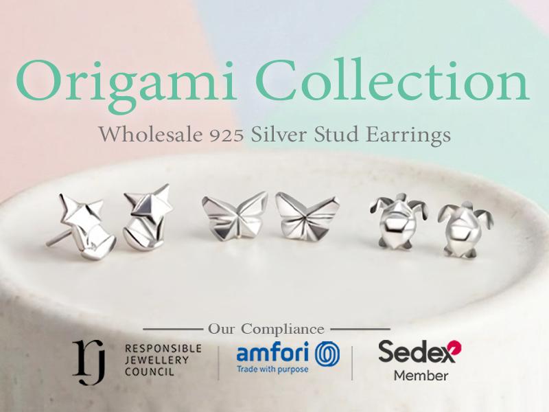 Origami Stud Earring Collection image
