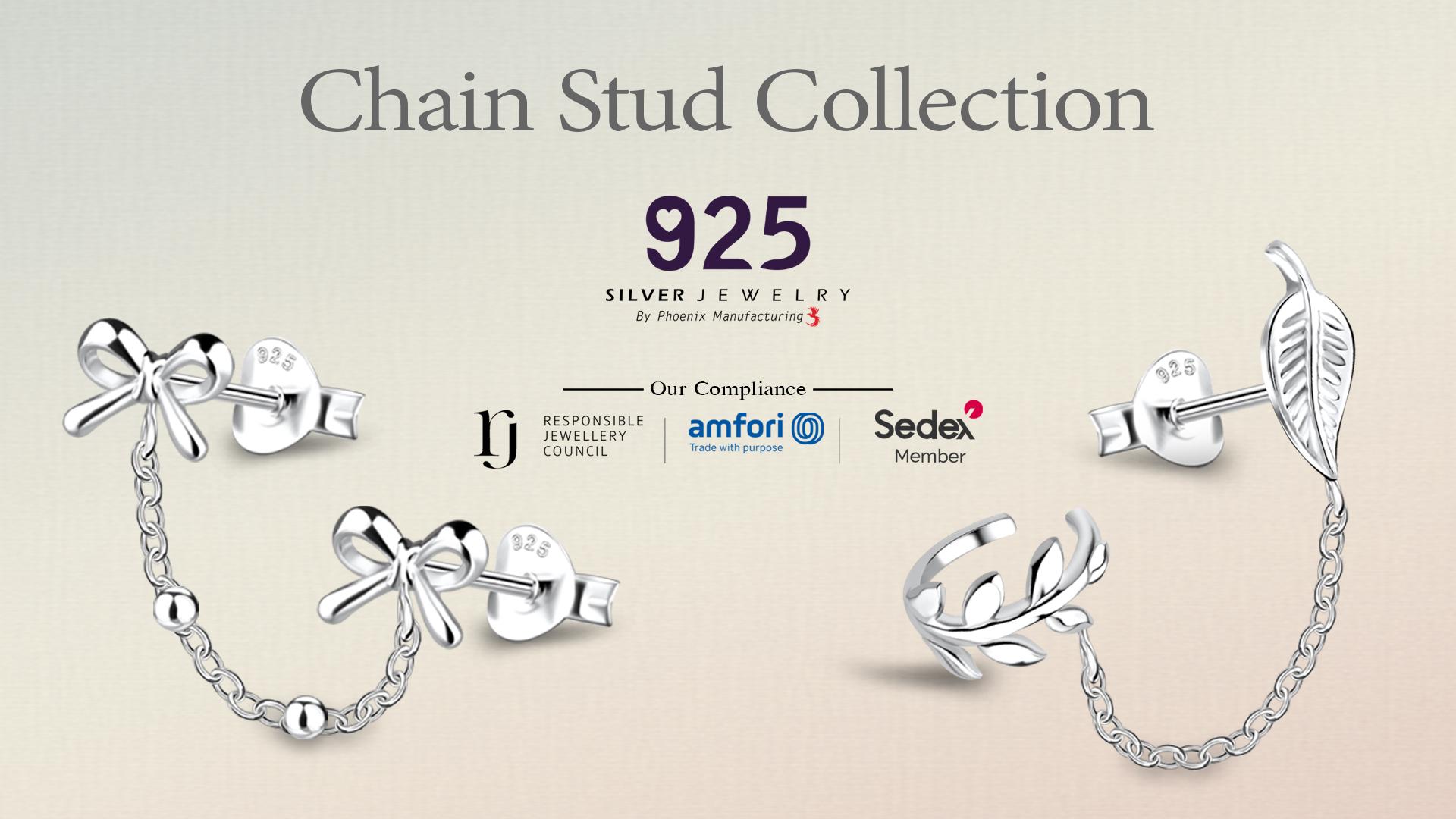 Double Stud Earrings - 925 Silver