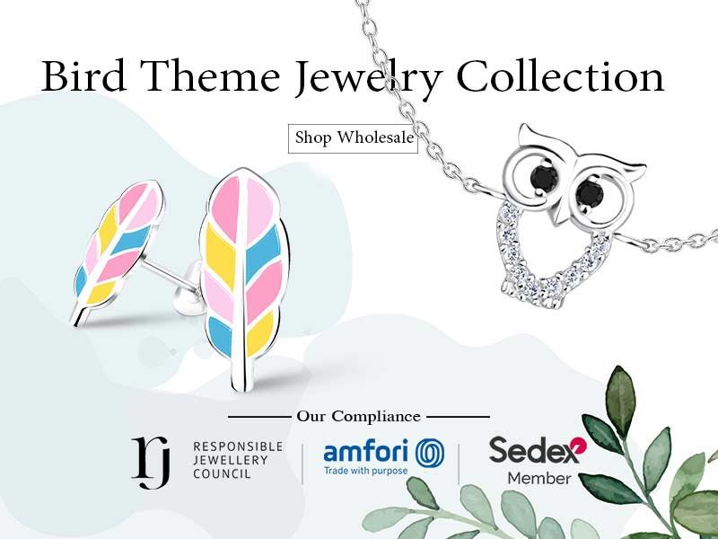 Bird-Themed Silver Jewelry image