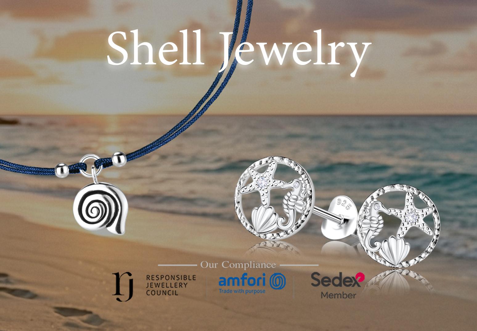 925 Silver - Themed Shell Jewelry Collection image