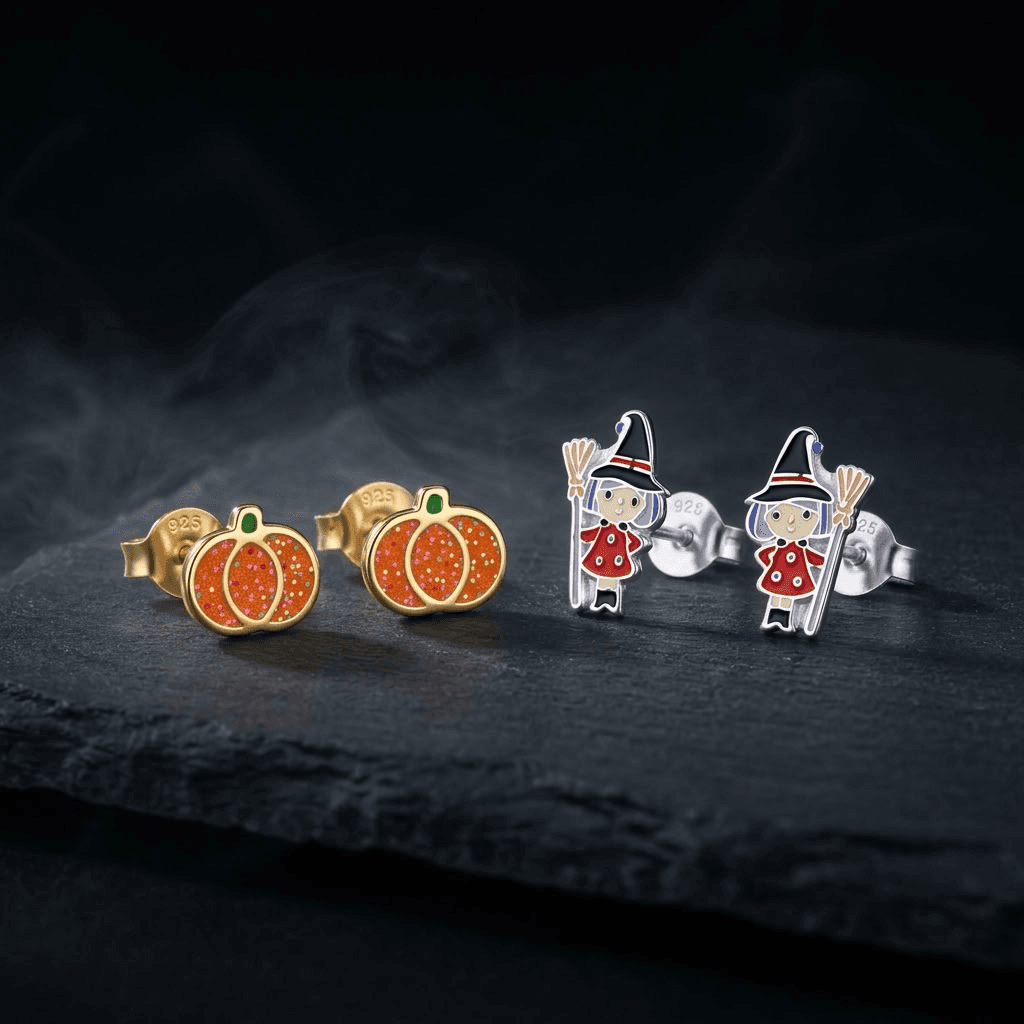Pumpkin & Witch-Themed Halloween Jewelry image