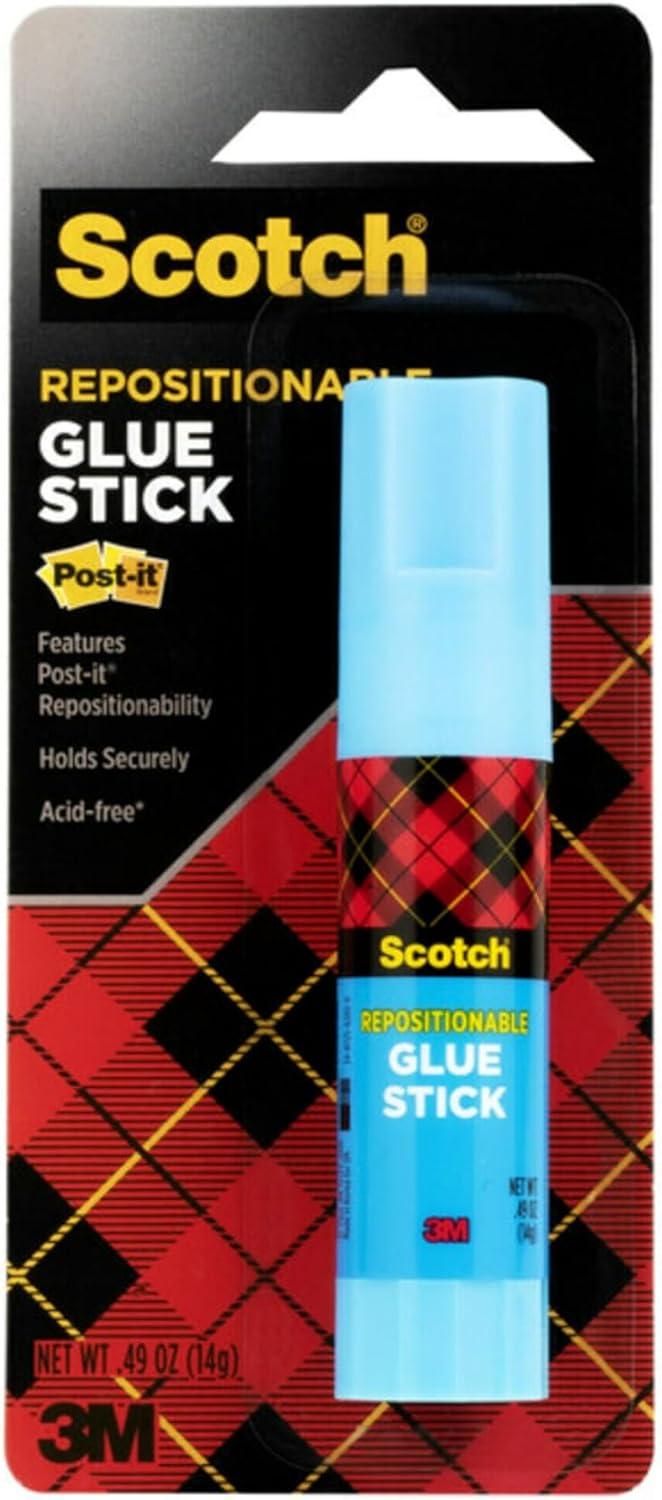 Scotch Removable Repositionable Glue Stick, 0.49 Ounce