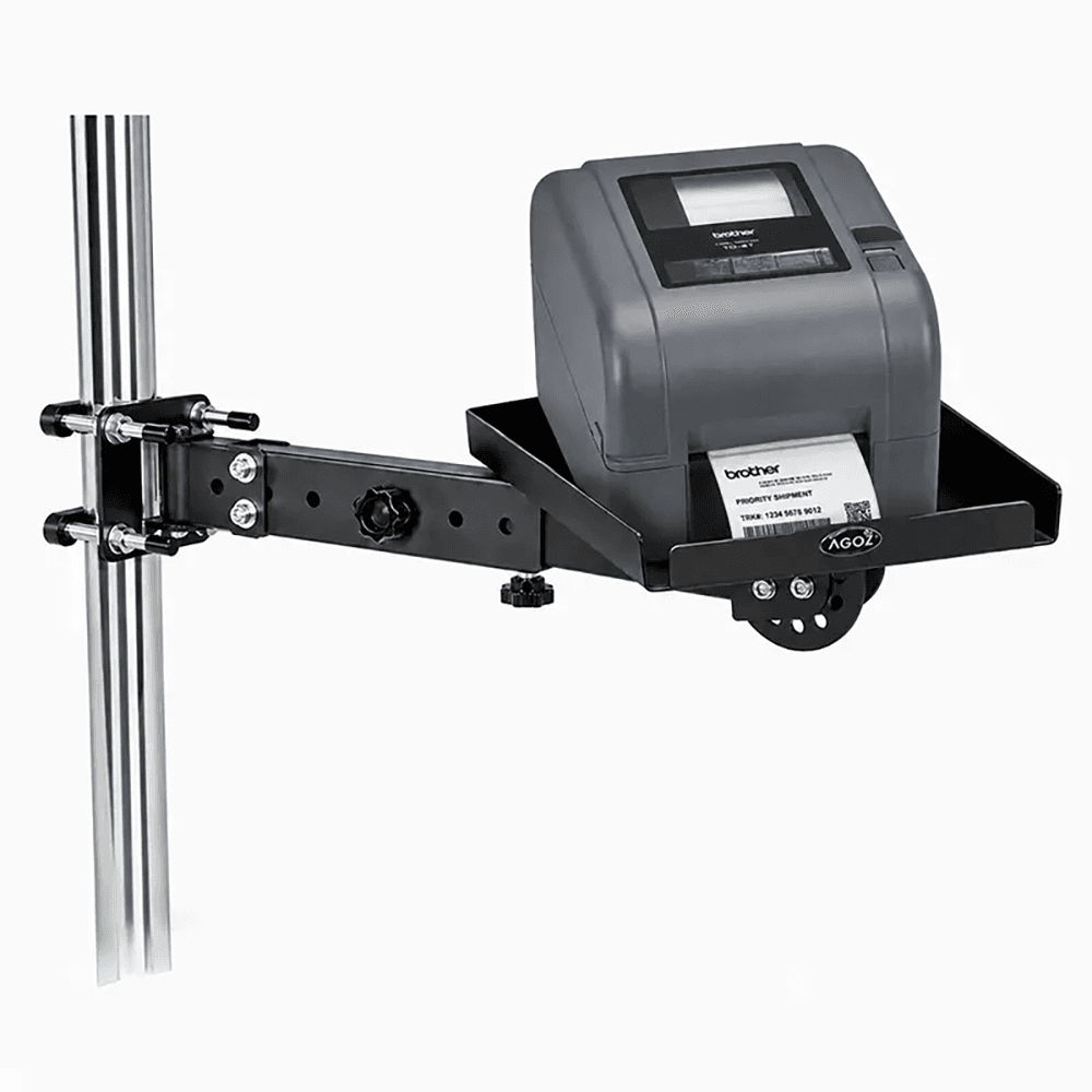 Pole-Mounted Printer Shelf for Brother TD and P-touch Label Printers image