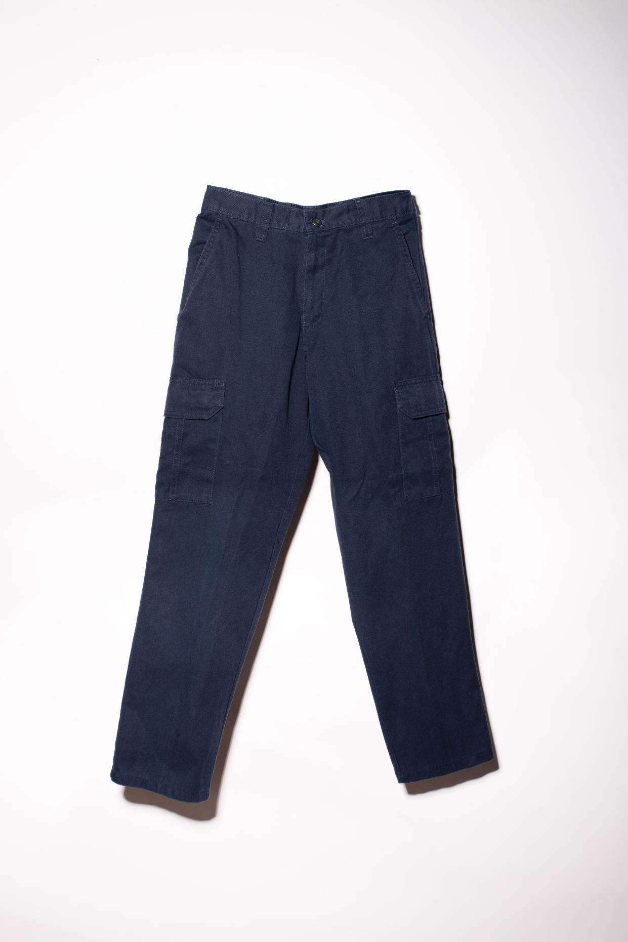 Men's Navy Cargo Work Pants (Used) image