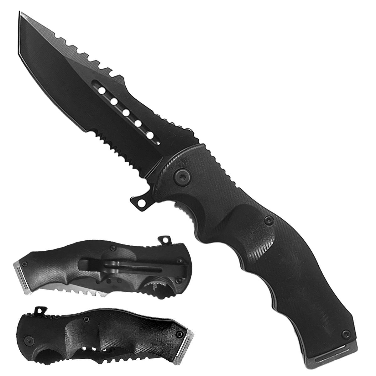 4" Blade Spring Assisted Pocket Knife /ABS Plastic Handle image