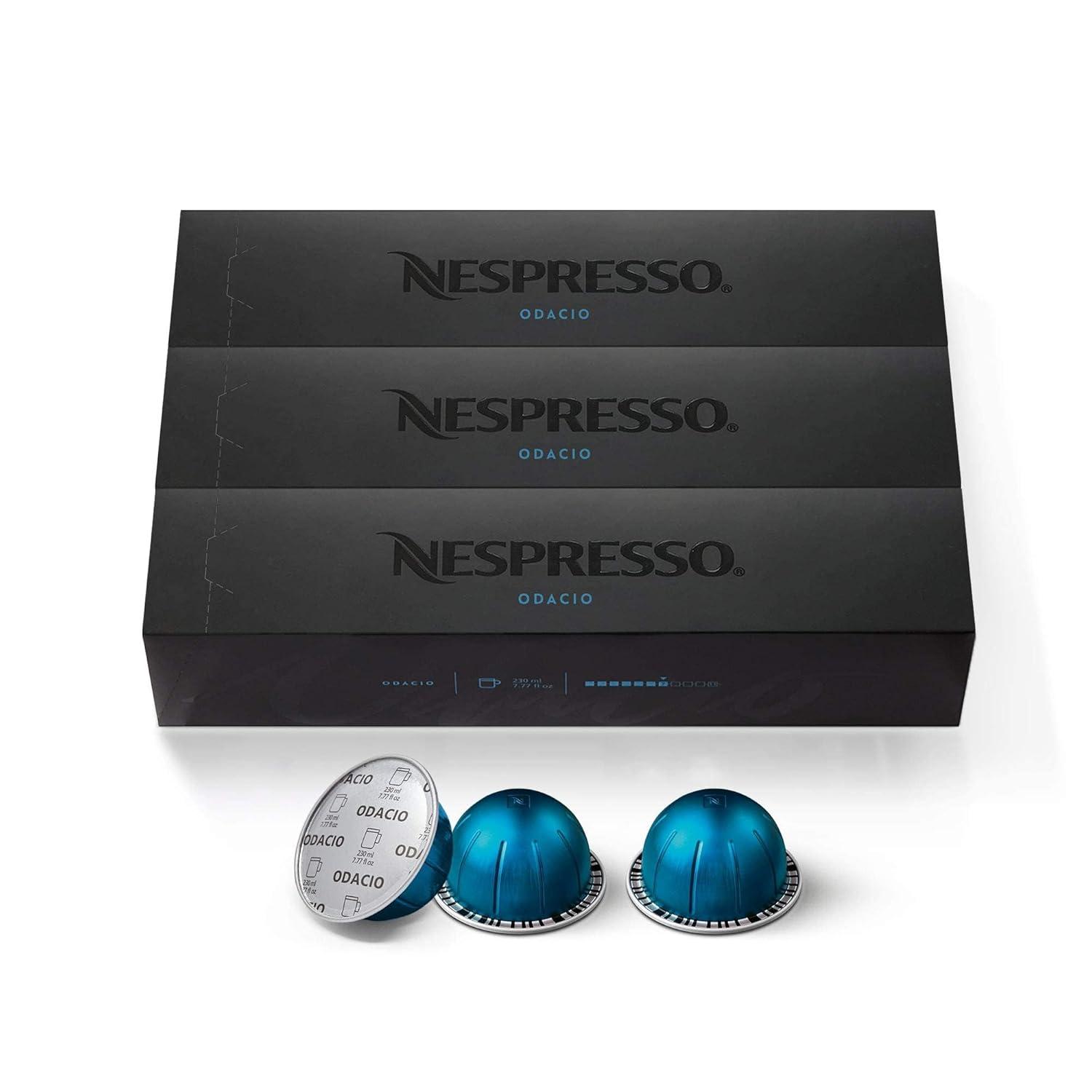 Nespresso Capsules Vertuo, Odacio, Medium Roast Coffee, 30-Count Coffee Pods, Brews 7.8oz. image
