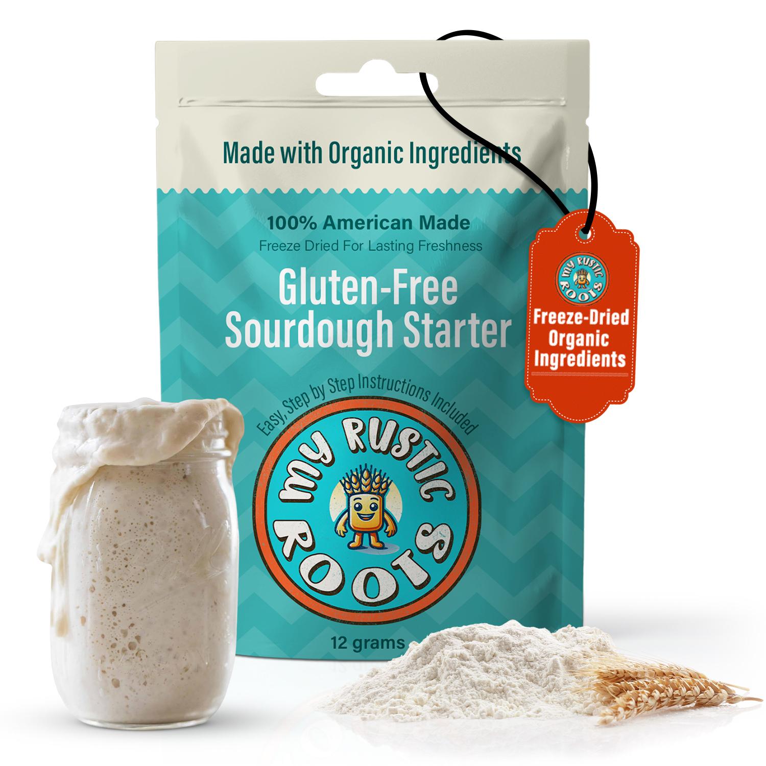 Organic, Non GMO GLUTEN FREE Sourdough Starter Culture 12 gram.