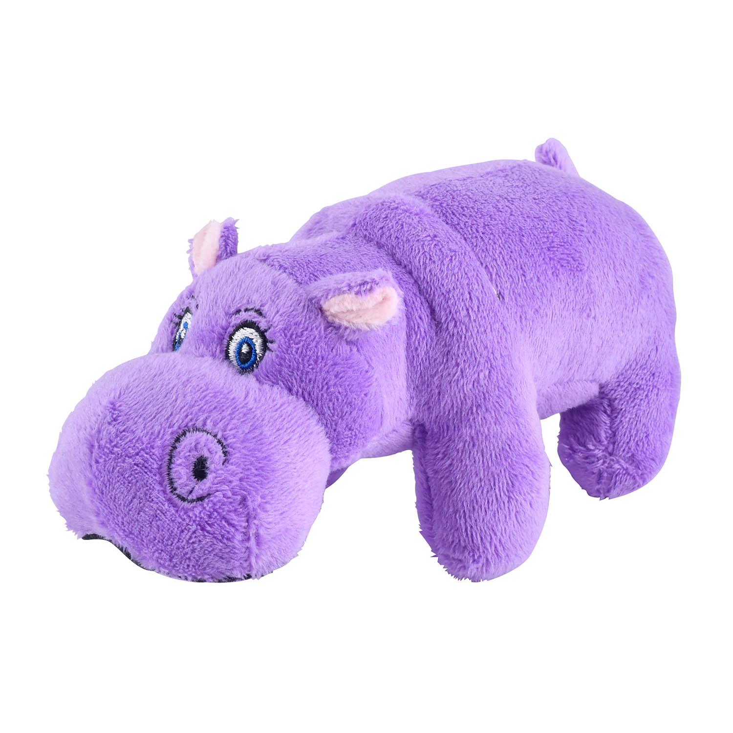 Jeffers Pet Plush Hippo Jr. Dog Toy, Soft Squeaky Puppy Toy image