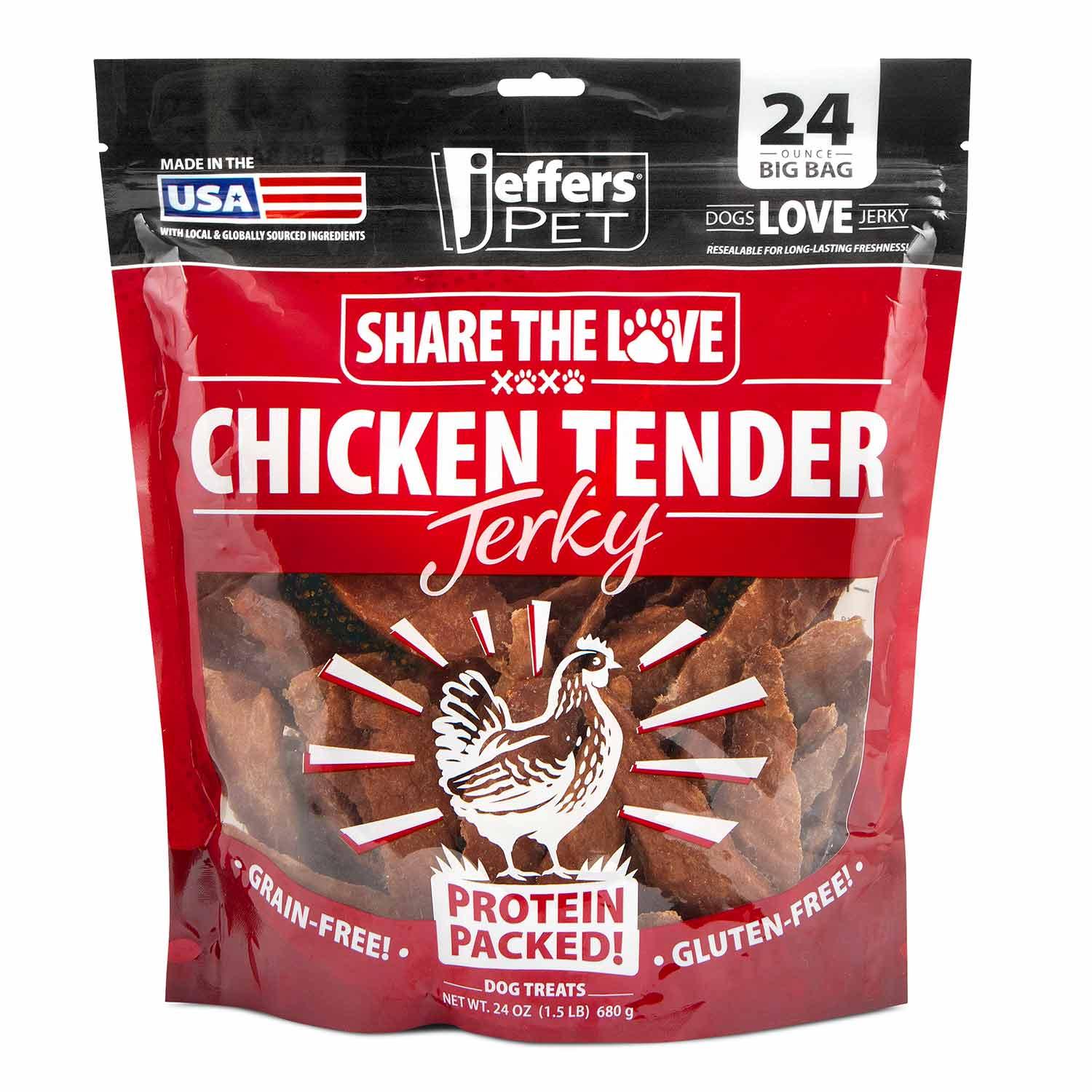 Jeffers Chicken Jerky Dog Treats, 24 oz Bag image