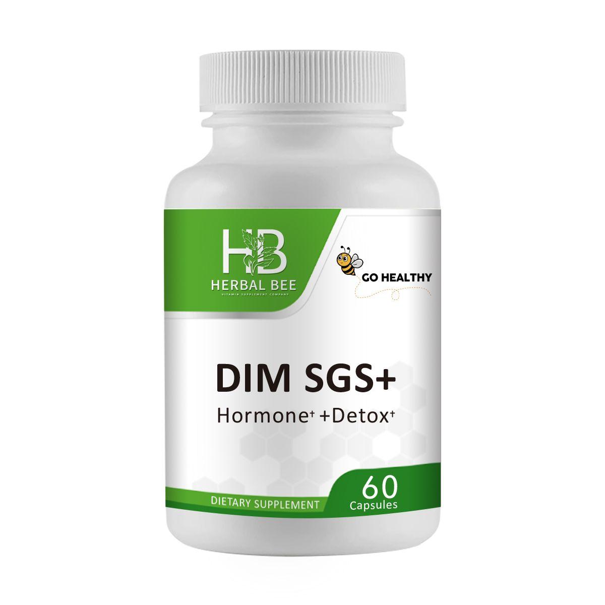 DIM SGS+ Hormonal Balance & Detox Support – DIM Supplement 100% Natural | 60 Capsules image