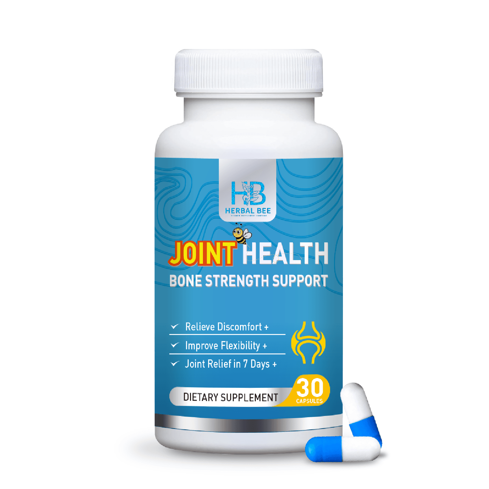 Joint Health Supplement – Turmeric, Boswellia, Hyaluronic Acid & Collagen | 30 Capsules image