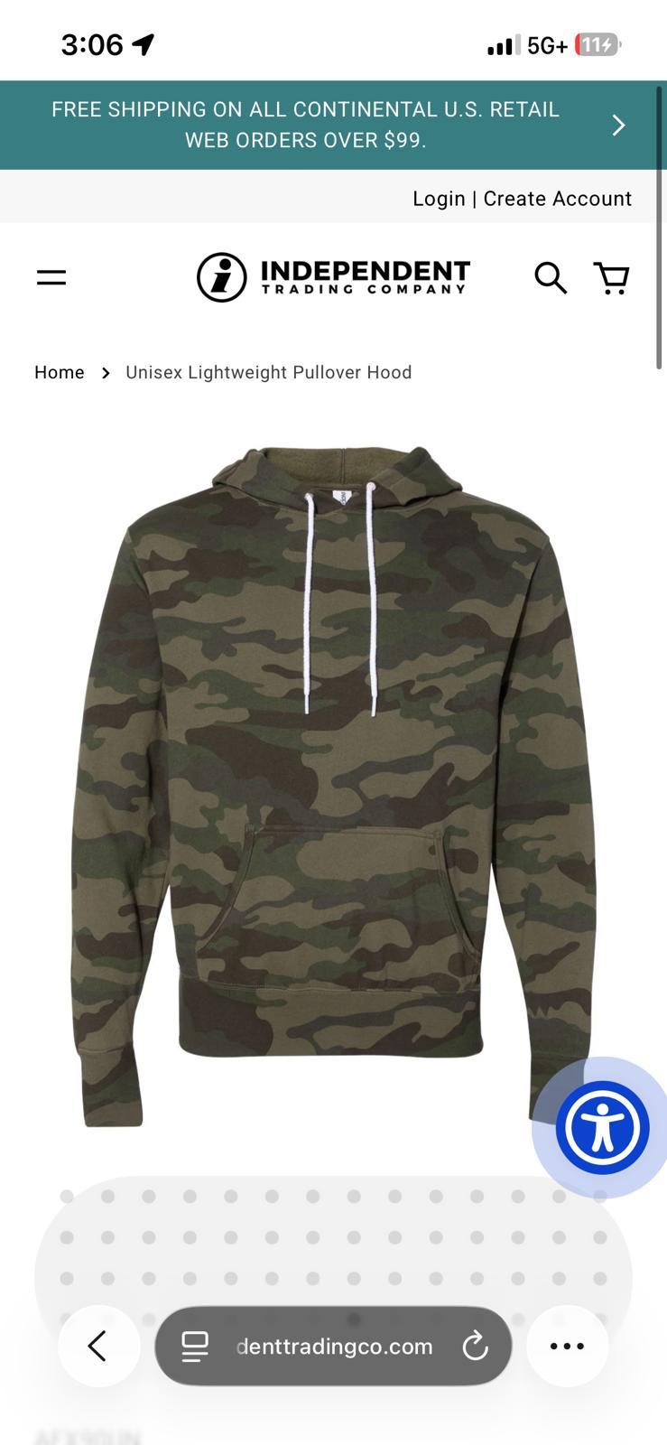 MENS CAMO HOODIES